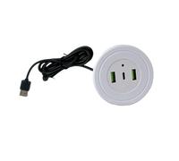 HIOPOIUYT Tabella per Estensione Ricarica USB Incorporato Tabella Mobile Mobile Connettore Ricarica Rapida Contesa Rapida società USB Incorporata