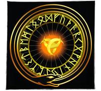 HIOPOIUYT Tarocchi Tovaglia Altari Panno Simboli Semplici Astrologia Divinazioni Carta Panno Arazzo Decorazione Della Parete Simboli Semplici Modello Tarocchi Carta Spirituale Deckcloth