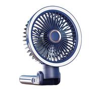 HIOPOIUYT Ventilatore da tavolo USB ricaricabile a batteria regolabile con morsetto dispositivo di raffreddamento per stazioni di lavoro tenda per asilo nido piccolo ventilatore USB per campeggio e