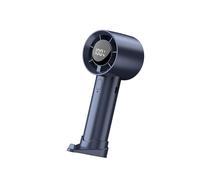 HIOPOIUYT Ventilatore elettrico portatile con display digitale ricaricabile USB con velocità regolabile Ventola di raffreddamento portatile per scrivania o uso domestico Velocità regolabile palmare