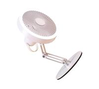 HIOPOIUYT Ventilatore portatile per campeggio ventilatore da tavolo ricaricabile con luce a LED 3 velocità casa per viaggio regolabile USB desktop con luce LED