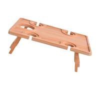 HIOPOIUYT Versatile picnic vassoio tavolo pieghevole rotondo desktop multifunzione vino vetro rack per rilassare cortili