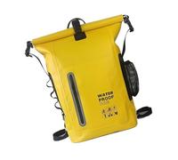 HIOPOIUYT Zaino multiuso resistente all'acqua ergonomico in PVC per ciclismo, escursionismo, viaggi, essenziale, leggero, resistente all'acqua, per lo sport, Giallo