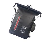 HIOPOIUYT Zaino multiuso resistente all'acqua ergonomico in PVC per ciclismo, escursionismo, viaggi, essenziale, leggero, resistente all'acqua, per lo sport, Nero