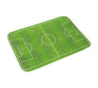 HIOPOIUYT Zerbino antiscivolo con campo da calcio sul comodino tappetino decorativo per bambini tappeto da calcio 6 stili per camera da letto decorazione camera da letto tappeto da campo per uomo