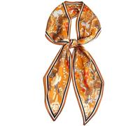 Hioyiwes sciarpa di raso moda sciarpa per capelli spiaggia testa avvolge collo sciarpa foulard donna sciarpa moda regalo, B31 - Mondo colorato giallo (15 x 150 cm), 59