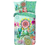 HIP Biancheria da letto double-face Cilou satinata, multicolore, dimensioni 200 x 200 cm (80 x 80 cm)