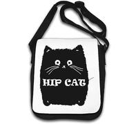 Hip Cat Fluffy Kitten Borsa a tracolla bianca