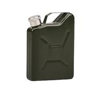 Hip Flask Container, Metal Whiskey Bottle, 3,94 x 2,76 in acciaio inossidabile Leak-Proof Authentic Barrel Design, Compact Travel Size for Camping Trekking Hiking Gym Picnic Outdoor