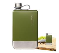 Hip Flask - Thermal Flask | Pocket Flasks | Portable Water Bottle Large Opening For Easy Filling & Pouring Insulated Liquor Container Reusable Stainless Steel Bottle for Beer Camping Soda