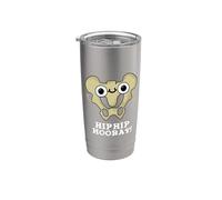 Hip Hip Hooray Divertente Bone Pun Bicchiere termico in acciaio inox doppia parete