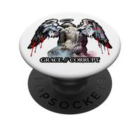 Hip Hop Angelo Vintage Edgy Y2K Backprint Streetwear Angel PopSockets PopGrip Adesivo