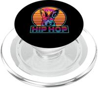 Hip Hop Bunny Vintage Retro 80s Easter Sunday Rabbit PopSockets PopGrip per MagSafe