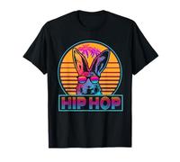 Hip Hop Bunny with Sunglasses Cute Easter Funny Rabbit Lover Maglietta