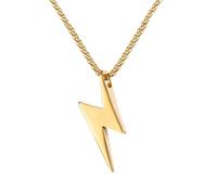Hip Hop Collana Punk Collana Natale Ins Stile Uomini Collana Regalo di Compleanno Minimalista Fulmine Ciondolo Gioielli Alla Moda