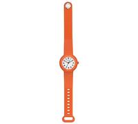 Hip Hop, Collezione Hero.Dot, Orologio Donna Apricot Crush, Cinturino in Silicone Soft Touch Intercambiabile, Pratica Chiusura, Lunetta Bianca, Numeri Neri, Cassa 34 mm, Movimento al Quarzo, Arancione