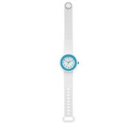 HIP HOP, Collezione Hero.Dot, Orologio Donna Neon Blue, con Cinturino in Silicone Intercambiabile, Pratica Chiusura, Lunetta Bianca, Numeri Neri, Cassa 34 mm, Movimento al Quarzo, Bianco-Azzurro