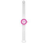 Hip Hop, Collezione Hero.Dot, Orologio Donna Neon Pink, Cinturino in Silicone Soft Touch Intercambiabile, Pratica Chiusura, Lunetta Bianca, Numeri Neri, Cassa 34 mm, Movimento al Quarzo, Bianco-Fucsia