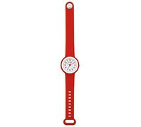 HIP HOP, Collezione Hero.Dot, Orologio Donna Poppy Red, Cinturino in Silicone Soft Touch Intercambiabile, Pratica Chiusura, Lunetta Bianca, Numeri Verdi, Cassa 34 mm, Movimento al Quarzo, Rosso
