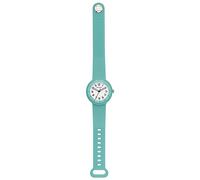 HIP HOP, Collezione Hero.Dot, Orologio Donna Water Wave, Cinturino in Silicone Soft Touch Intercambiabile, Pratica Chiusura, Lunetta Bianca, Numeri Neri, Cassa 34 mm, Movimento al Quarzo, Verde Acqua