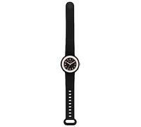 HIP HOP, Collezione Hero.Dot, Orologio Donna Yin, con Cinturino in Silicone Soft Touch Intercambiabile, Pratica Chiusura, Lunetta Bianca, Numeri Neri, Cassa 34 mm, Movimento al Quarzo, Nero