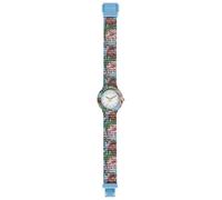 HIP HOP, Collezione Jungle Fever, Orologio Donna Flamingo Jungle, Cinturino in Silicone Intercambiabile e Regolabile, Pratica Chiusura, Cassa 32mm, Movimento al Quarzo, Resistente all'Acqua, Azzurro