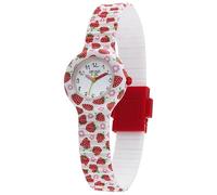 HIP HOP, Collezione KIDS FUN Orologio Bambina Strawberry, con Cinturino in Silicone, Pratica Chiusura, Cassa 28mm, Movimento al Quarzo, Resistente all'Acqua, Lunghezza Regolabile