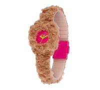 HIP HOP, Collezione Lab Teddy Hug, Orologio Donna con Cinturino in Silicone e Morbida Pelliccia Ecologica, Cassa 32 mm, Resistente all'Acqua, Quadrante e Sfere Neon