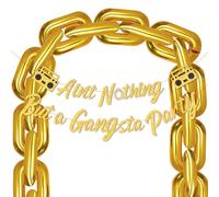 Hip Hop Decorazioni per feste Ain't Nothing But a Gangsta Banner Jumbo Catena Palloncini Retro Anni '70 '80 '90 Gonfiabile Radio Boombox Decor