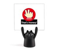Hip Hop Music Truly Loises Respect Memo Holder Cartoon Black Cat Stand Decorazione