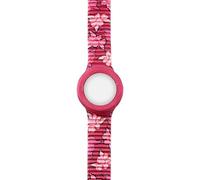 HIP HOP Orologio HBU1172 DONNA BOUQUET quadrante MONO-COLORE NERO e CINTURINO SILICONE CON TESSUTO VIOLA