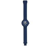 HIP HOP Orologio HWU0466 UOMO SKULL quadrante STAMPE BLU movimento SOLO TEMPO - 3 LANCETTE QUARZO e CINTURINO SILICONE BLU
