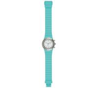 HIP HOP Orologio HWU0769 UNISEX CHRONO 39MM quadrante MONO-COLORE BIANCO movimento CRONOGRAFO QUARZO e CINTURINO SILICONE E METALLO AZZURRO