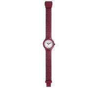HIP HOP Orologio HWU1022 DONNA SPARKLING MANIA quadrante MONO-COLORE BIANCO movimento QUARZO e CINTURINO SILICONE BORDEAUX