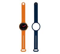 HIP HOP Orologio HWU1314 UOMO HERO.NEXT quadrante MONO-COLORE NERO movimento SMARTWATCH SMARTMODULE e CINTURINO SILICONE ORANGE/BLUE
