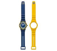 HIP HOP, Orologio Master, Orologio da Uomo con 2 Cinturini Intercambiabili in Silicone, Quadrante con Indici Luminosi, Lunetta Girevole, Chiusura .Dot, Resistente all’Acqua