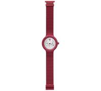 HIP HOP Orologio UOMO MULTIFUNZIONE quadrante CON LOGO BIANCO movimento MULTIFUNZIONE QUARZO e CINTURINO SILICONE BORDEAUX