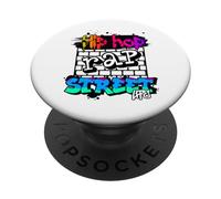 Hip Hop Rap Street Life Dance Melanina Nero Uomo Donna Bambini PopSockets PopGrip Adesivo