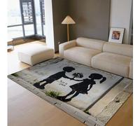 Hip Hop Stile Area Tappeti Romantico Amore Silhouette Ragazzo Ragazza con Fiori Tappeto Sottile per Soggiorno Camera Da Letto Street Art Home Decor 50 x 80 cm