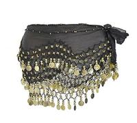 Hip Scarf for Belly Dancing, Women's Belly Dance Scarf with Coin Skirt