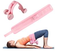 Hip Thrust Belt, Cintura per Sollevamento Fianchi, Cintura con Pesi Regolabili per Esercizi per I Fianchi, Glute Bridge, Plank, Cintura Con Pesi per Manubri E Kettlebell, Rosa
