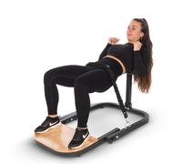 Hip Thrust Trainer - Macchina per glutei ad alta resistenza con fascia di resistenza da 61,2 kg per allenamento a casa - Attrezzatura da palestra pieghevole per un efficace allenamento dei glutei