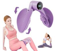 Hip Trainer Eserciziatore, Allenatore Coscia con Misuratore e Regolazione della Resistenza, Allenatore Muscolo Pelvico, Attrezzatura per Gambe e glutei (Viola)