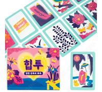 Hip-tu Hwatu Hwatoo Go Stop Godori gioco da tavolo tradizionale coreano con f...