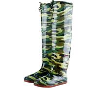 Hip Waders Camo Hip Waders Boots per Uomo Donna Hip Boots Stivali da Pioggia Antiscivolo Impermeabili Leggeri per La Pesca E La Caccia, Green Camo, 8 UK