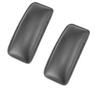 HIPATU 2 Pezzi Ginocchiera in Pelle Dell'Auto per Audi A1 A3 A4 A5 A6 A7 A8 A4L A6L A8L Q2 Q3 Q5 Q7 Q5L, Morbida Side Console per Ginocchio Cuscino Pad Interno Auto Accessori,Black
