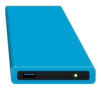 HipDisk, hard disk esterno da 63,5 mm, USB 3.0 in alluminio con cover in silicone per SATA HDD e SSD antiurTB idrorepellente Blu 2TB SSD