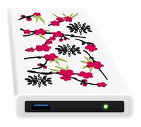 HipDisk, hard disk esterno da 63,5 mm, USB 3.0 in alluminio con cover in silicone per SATA HDD e SSD antiurTB idrorepellente sakura 2TB SSD