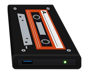 HipDisk, hard disk esterno da 63,5 mm, USB 3.0 in alluminio con cover in silicone per SATA HDD e SSD antiurTB idrorepellente Old School ohne Festplatte [Germania]