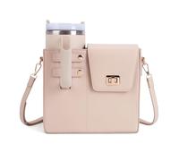 Hiphiprun Stanley Borsetta porta bicchiere - Borsa a tracolla portatile per esterni per Stanley Cup Tumbler borsa, Originale-beige